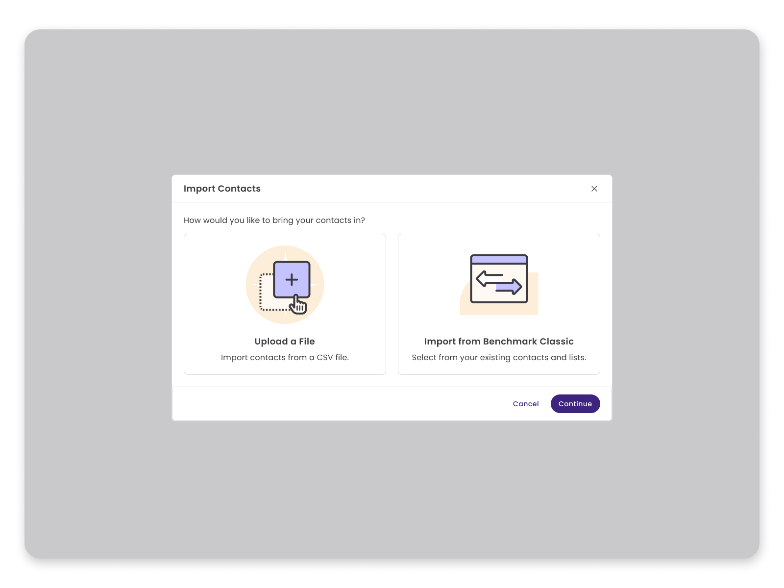 Contact migration step 1