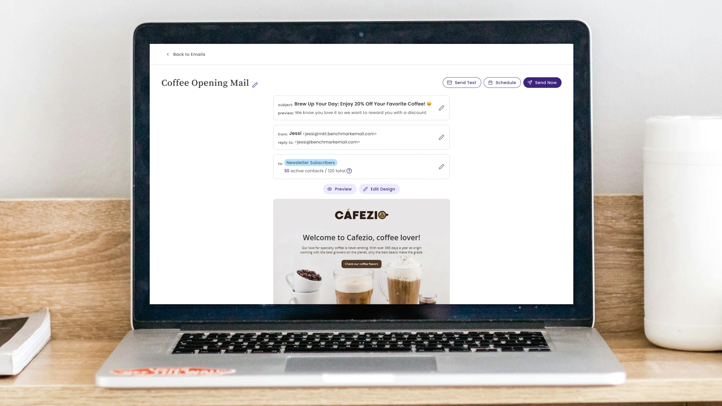 Benchmark Email platform overview