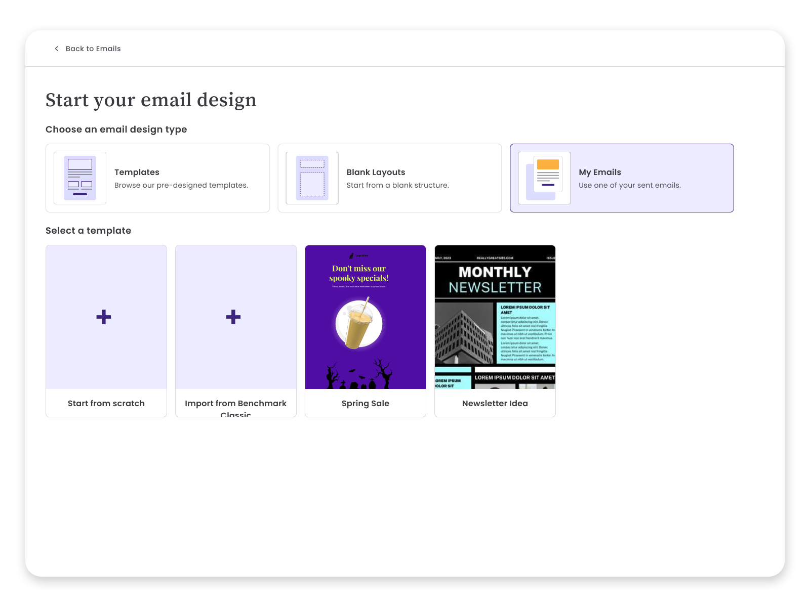 Template migration step 1