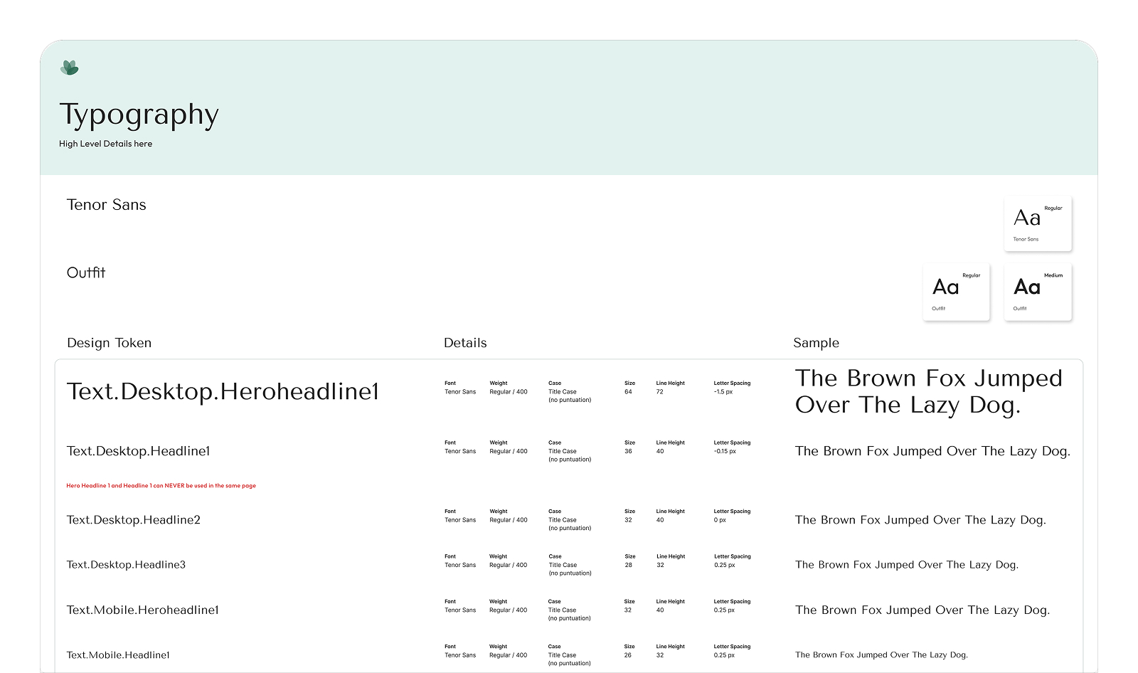 Clarity typography system documentation